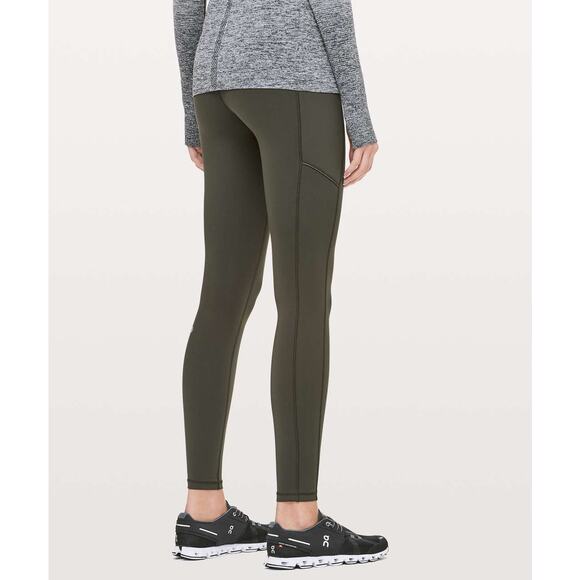 Lululemon Speed Up Tight Full-On Luxtreme 28" Dark Olive Sz 4 - Picture 1 of 7